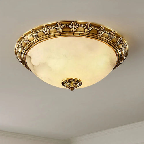 plafonnier led vintage europe sculpter en cuivre espagnol marbre