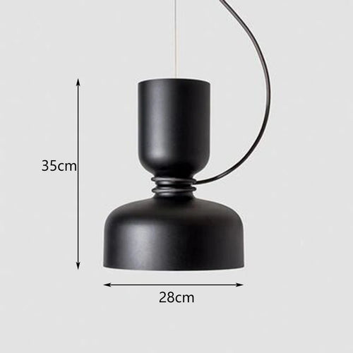 Nordique LED Moderne Danois Designer Art Créatif Restaurant Suspension En Fer Forgé Abat-Jour Bar Café Cuisine Suspension Lampe - vue 10 sur 17