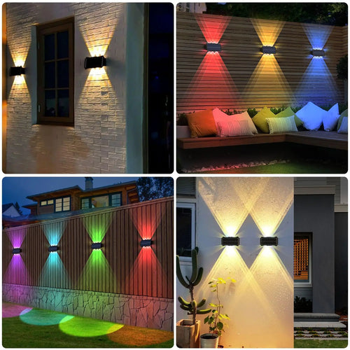 Waterproof solar wall light for decorative outdoor lighting - vue 7 sur 11