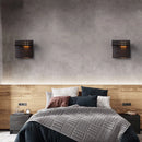 modern minimalist led wall light in brushed brass