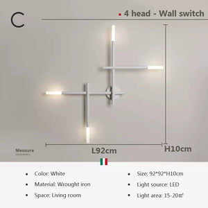 Modern LED wall light for elegant interior decor