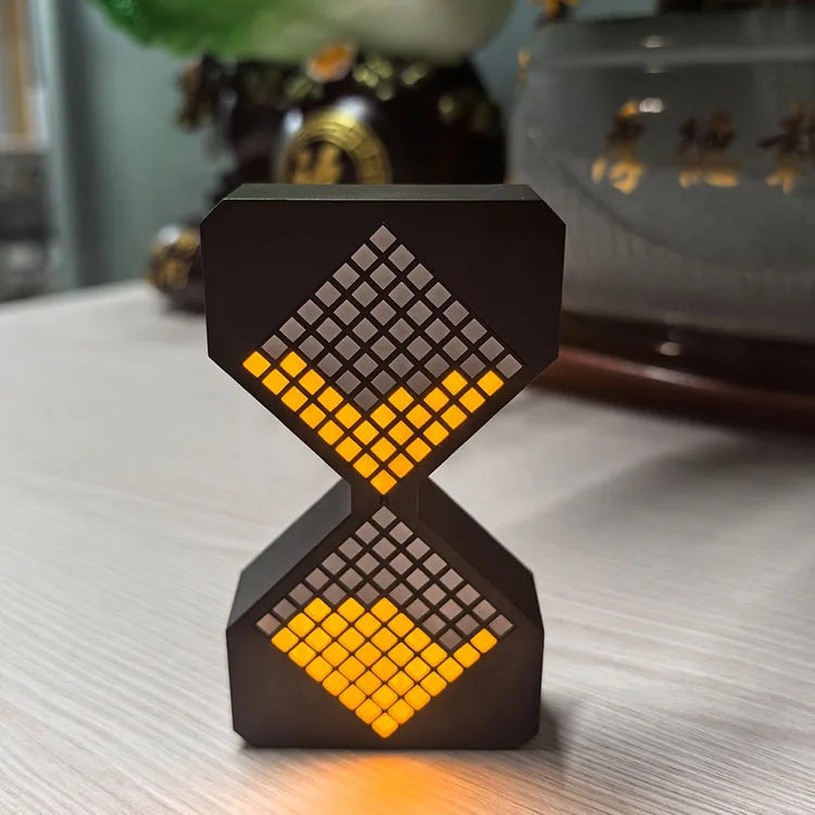 sablier électronique à led style cybernétique pour décoration et cadeaux - vue 8 sur 8
