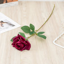 Realistic artificial rose branch for decoration and photography
