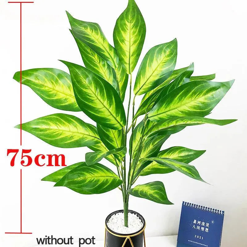 grande plante tropicale artificielle avec feuilles pour décoration intérieure - vue 6 sur 13