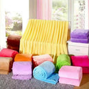 Plaid flanelle polaire corail doux chaud canapé lit