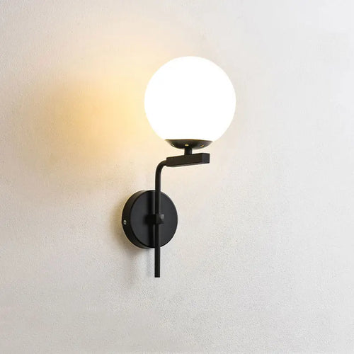 applique murale led moderne en forme de boule de verre pour décoration intérieure