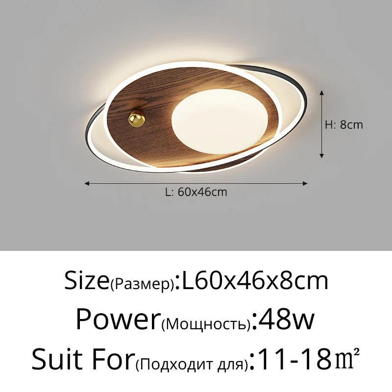 plafonnier nordique à LED design moderne pour intérieur - vue 12 sur 12
