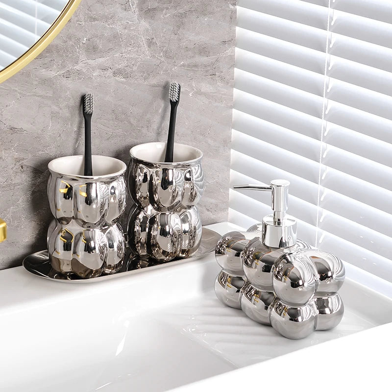 décoration de salle de bain luxe nuages créatifs en céramique - vue 14 sur 22