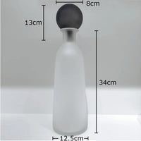 vase en verre dépoli pour fleurs artificielles décoration moderne