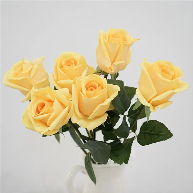 Artificial latex flowers for elegant and realistic decor - vue 5 sur 12