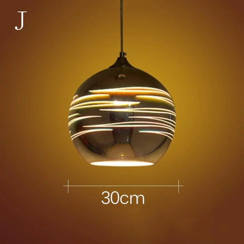 Coloured glass pendant light for modern and festive decoration - vue 21 sur 23
