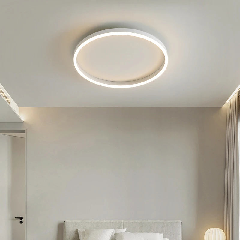 Modern minimalist ultra-thin round nordic ceiling lights - vue 3 sur 12