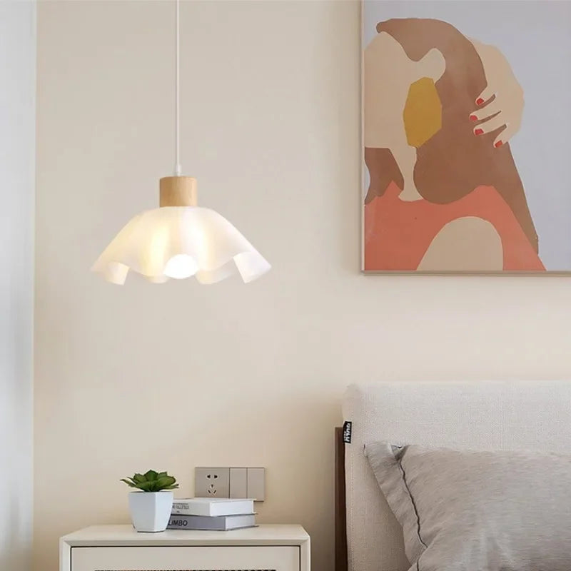 plafonnier led fleur style nordique rétro japonais décoratif 	 2023 - vue 5 sur 11