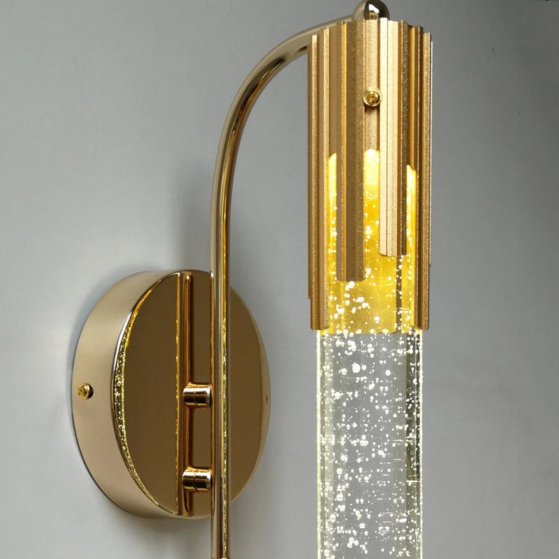 applique murale led en cristal décorative pour intérieur moderne - vue 7 sur 8