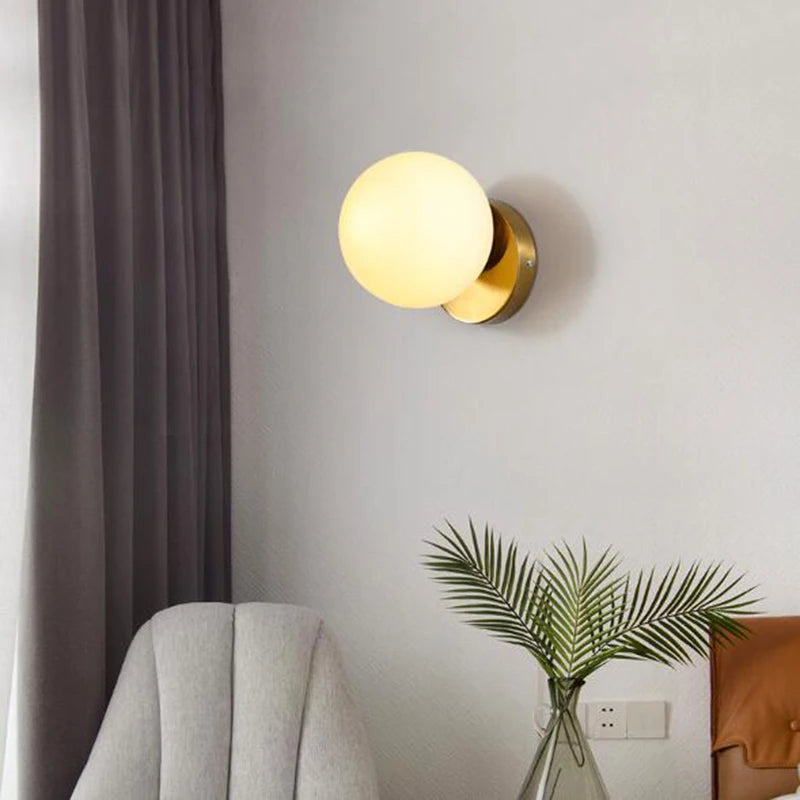 Applique murale Moderne Led nordique boule - vue 5 sur 12