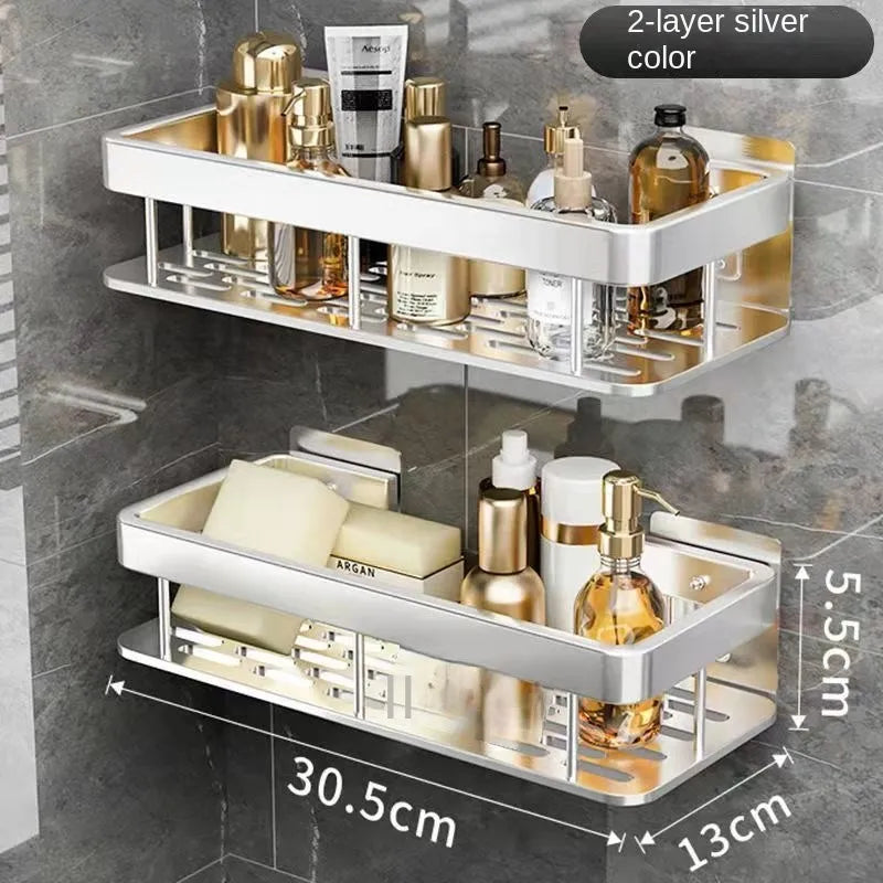 étagères murales de luxe antirouille pour accessoires de bain - vue 16 sur 17