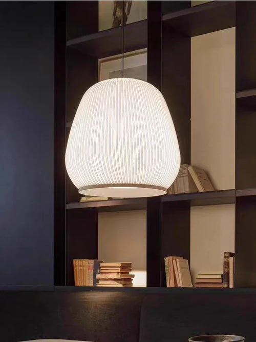 Spanish Designer Pendant Lamp Fabric Chandelier Suspension Hanging Light - vue 7 sur 9