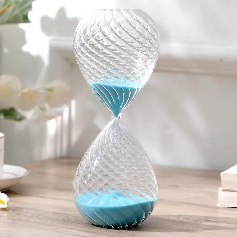 new multi-colored glass hourglass for decoration and children's gift