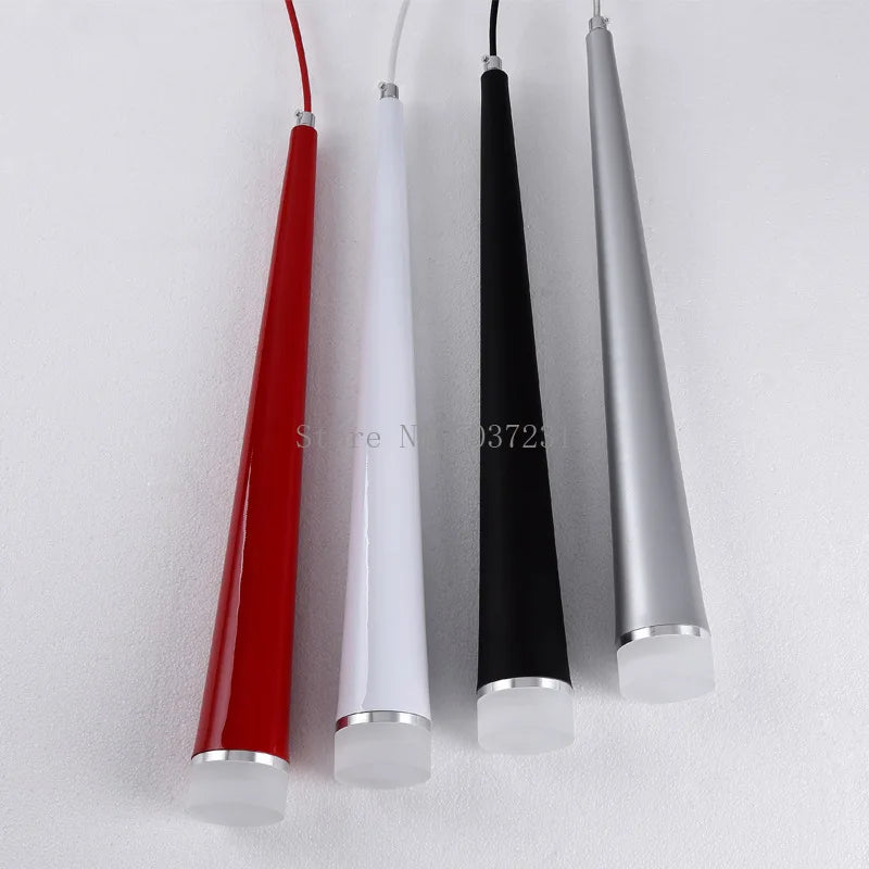 Suspension conique led moderne pour plafond avec décor artistique - vue 3 sur 6