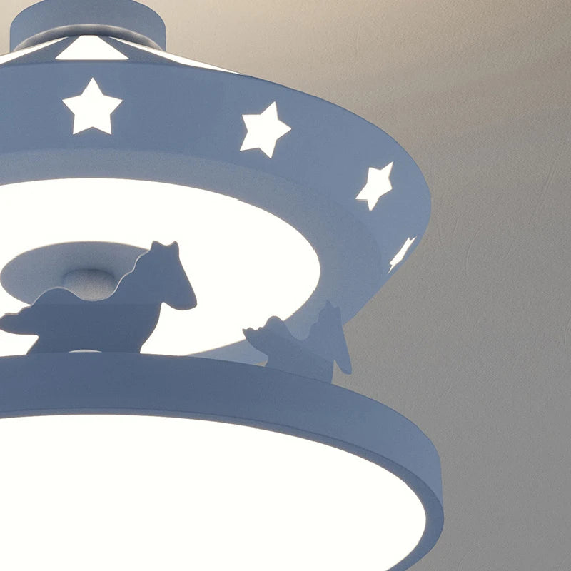 lustre moderne minimaliste pour chambre d'enfant lumineux et chaleureux - vue 7 sur 8