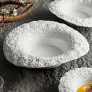 Assiette bol céramique texture roche style chapeau champignon