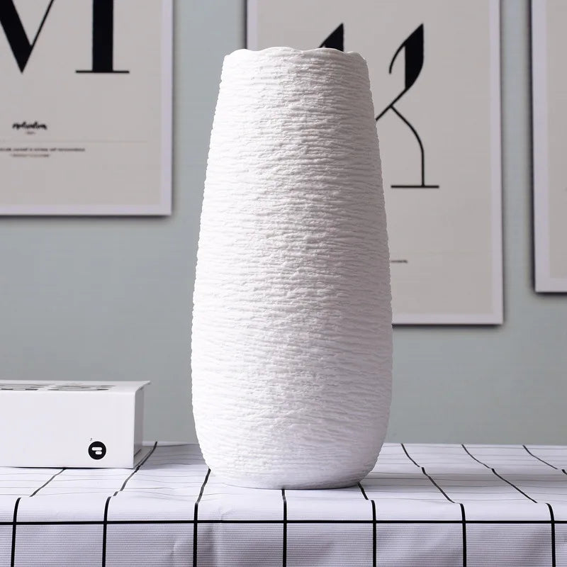 vase en céramique décoratif pour fleurs sèches intérieur maison - vue 5 sur 10