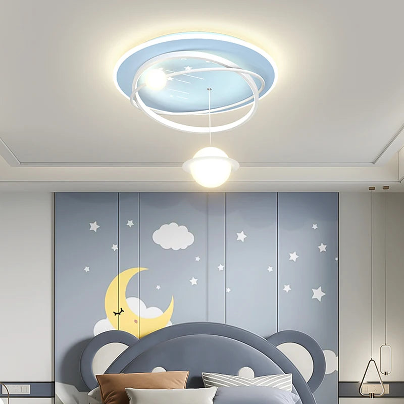 plafonnier astronaute dessin animé minimaliste pour enfants - vue 4 sur 26
