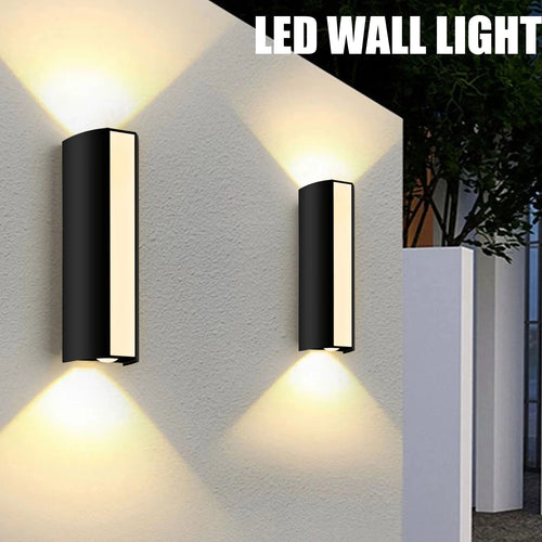 LED wall light for outdoor and garden lighting - vue 3 sur 8