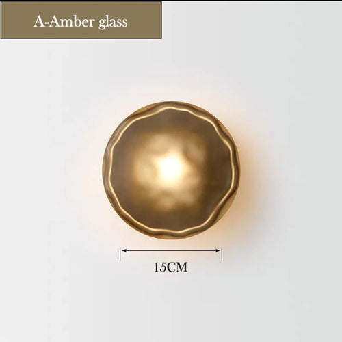 Modern minimalist glass LED wall light for interior decoration - vue 13 sur 17