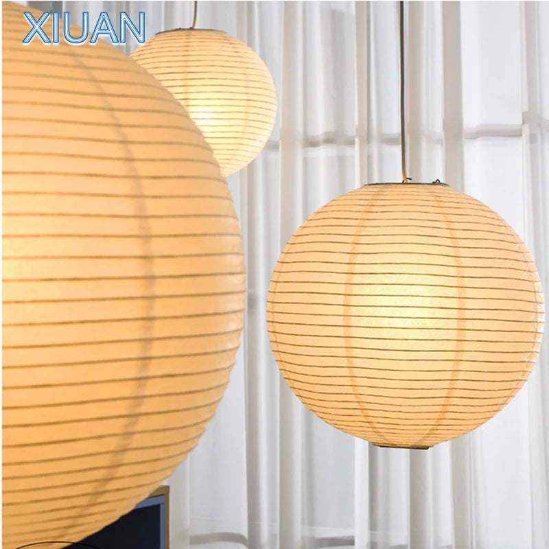 Suspension LED papier japonais sphères