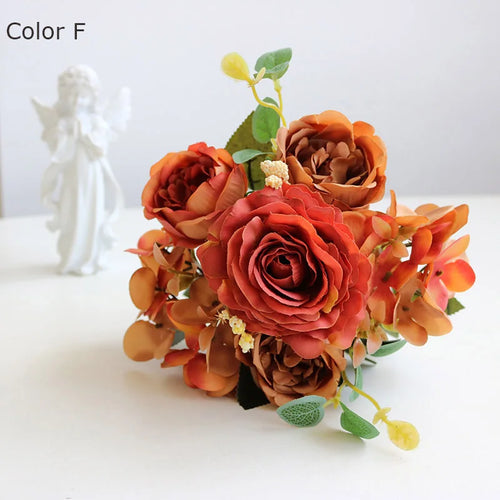 bouquet de fleurs artificielles pour décorations de mariage et automne - vue 13 sur 12