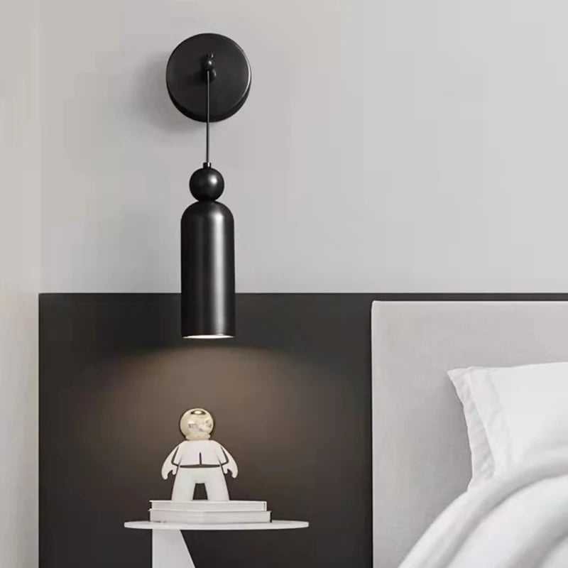 applique murale minimaliste moderne avec fil réglable