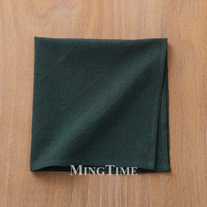 Reusable classic style washed cotton napkin