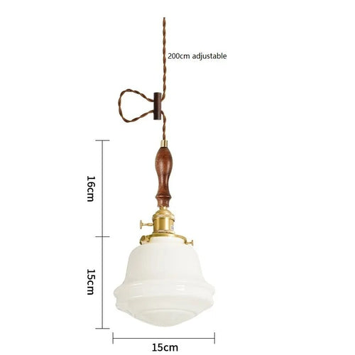 Suspension LED en verre blanc laiteux - vue 16 sur 30
