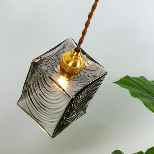 suspension laiton verre salle manger bar - vue 5 sur 9