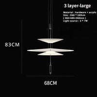 sandyha lustre style soucoupe volante led moderne décoration intérieure