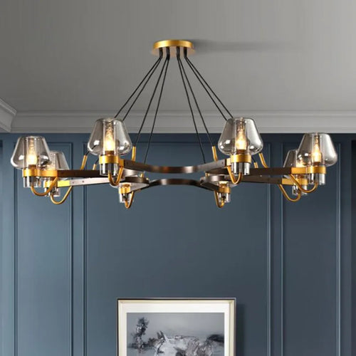 Suspension LED en verre post-moderne - vue 4 sur 18