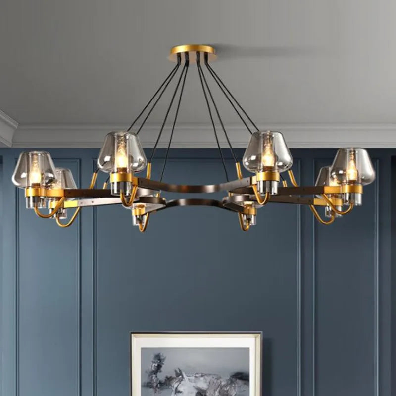 Suspension LED en verre post-moderne - vue 3 sur 18