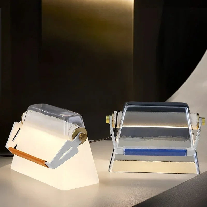 lampe de chevet créative en verre design nordique - vue 5 sur 13
