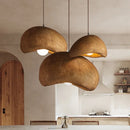 suspension nordique à led wabi-sabi en résine décorative pour intérieur créatif