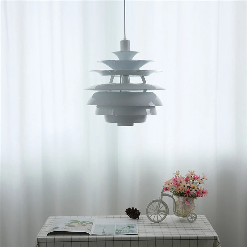 Lustre en aluminium postmodernes main de concepteur nordique - vue 8 sur 8