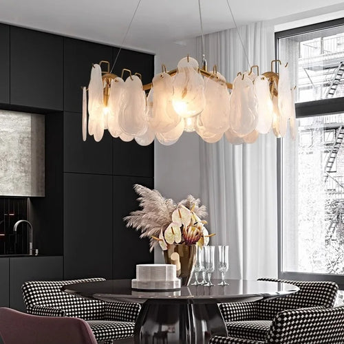 suspension en verre fait main pour un intérieur luxueux - vue 2 sur 8