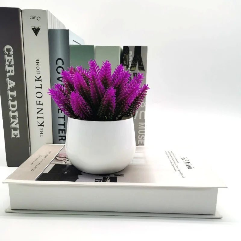 plantes artificielles de lavande pour décoration intérieure et bureau - vue 8 sur 11