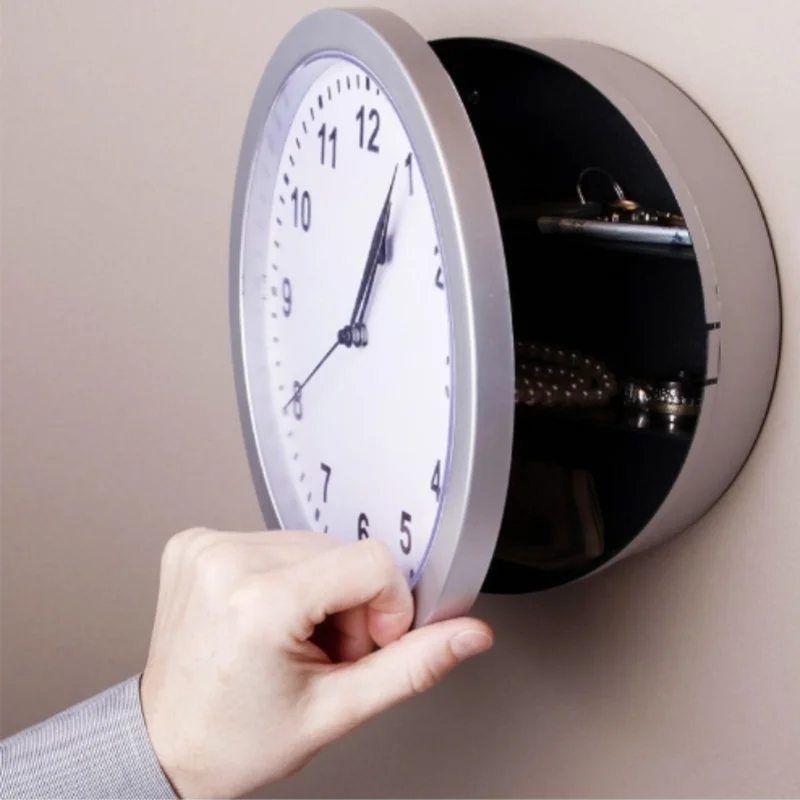 horloge murale rétro personnalisée avec rangement pour bijoux multifunctionnelle - vue 4 sur 8
