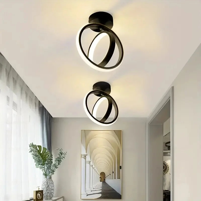 lustre led style moderne pour éclairage intérieur maison - vue 7 sur 19