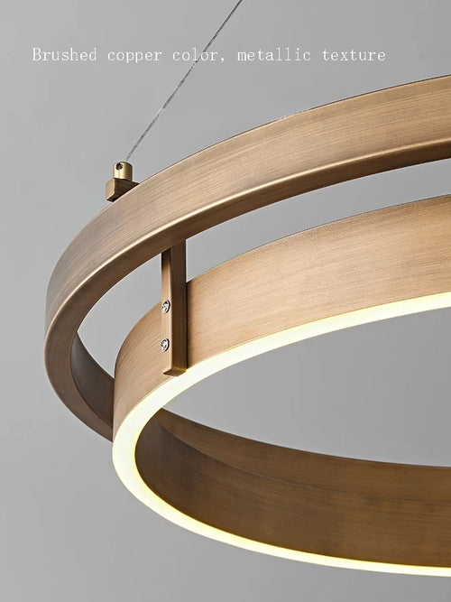 lustre de plafond en bronze led pour décoration intérieure