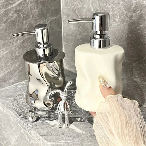 bouteille créative en céramique pour lotion et savon