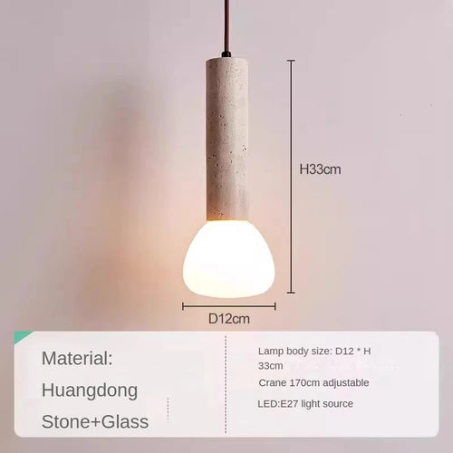 lustre créatif en pierre pour éclairage intérieur élégant - vue 9 sur 9
