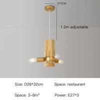 suspension nordique en bois pour décoration intérieure élégante