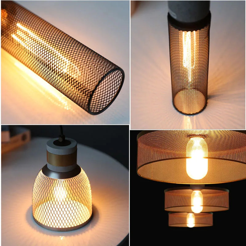 Plafonnier LED suspendu en ciment au design industriel moderne - vue 7 sur 12
